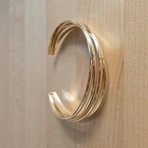 Gold Cuff Bracelet With Bag